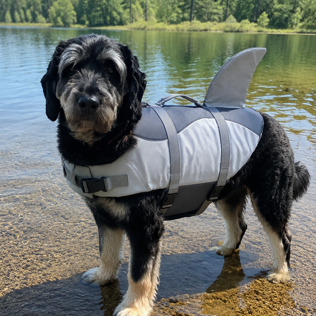 Shark Dog Life Jacket- Large dog
